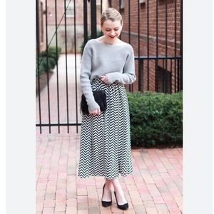 Pure Sugar Blue/ White‎ Pleated Maxiskirt Sz. M